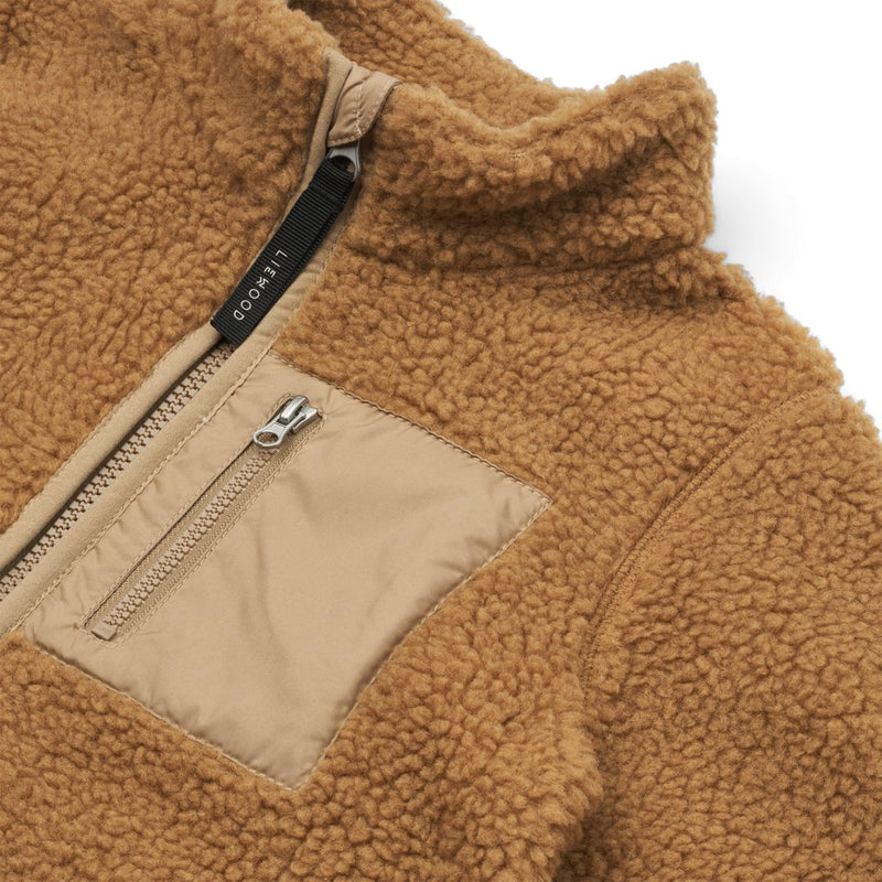 Liewood Nolan Pile Jacket - Golden caramel oat mix - JACKET