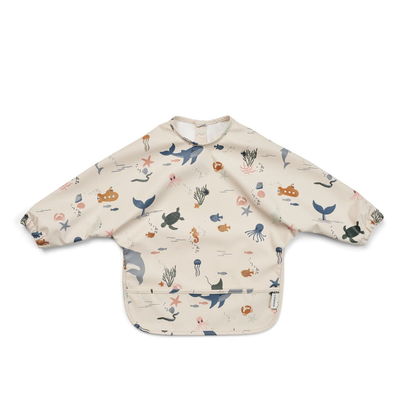 Liewood Merle Cape Bib - Sea creature / Sandy - CAPE BIB