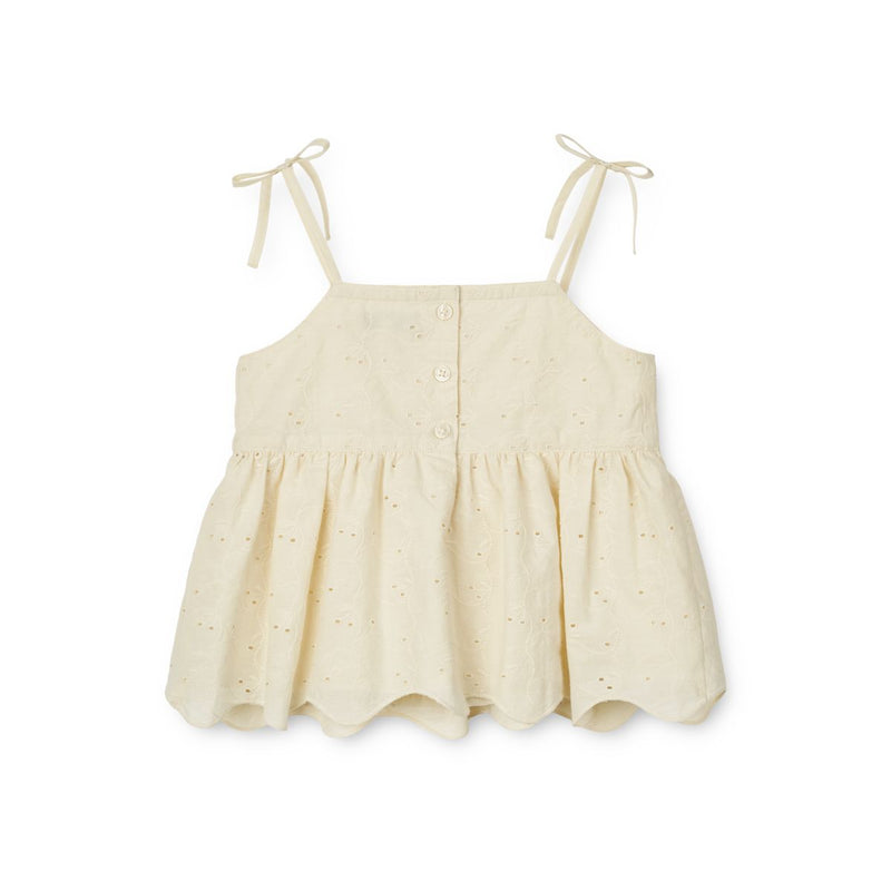 Liewood Jorid Anglaise peplum top - Cloud cream - TOP