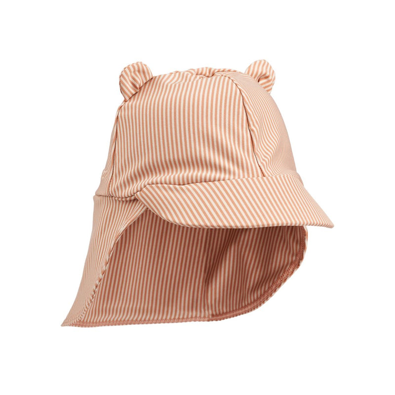 Liewood Senia sun hat - Printed Stripe Tuscany rose / Sandy - SWIM HAT