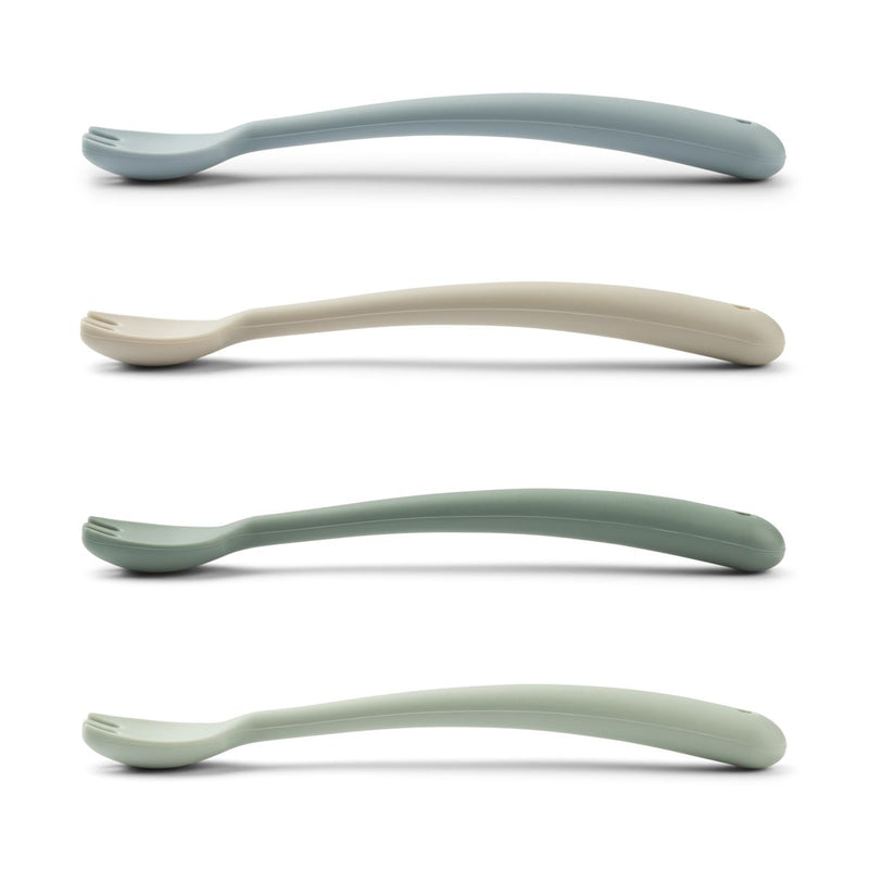 Liewood Scott fork 4-pack - Dusty mint multi mix - CUTLERY