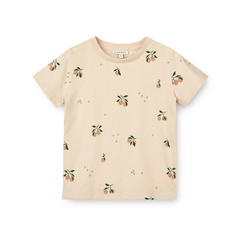 Liewood PRINTED BABY T-SHIRT - Peach / Sea shell - TSHIRT